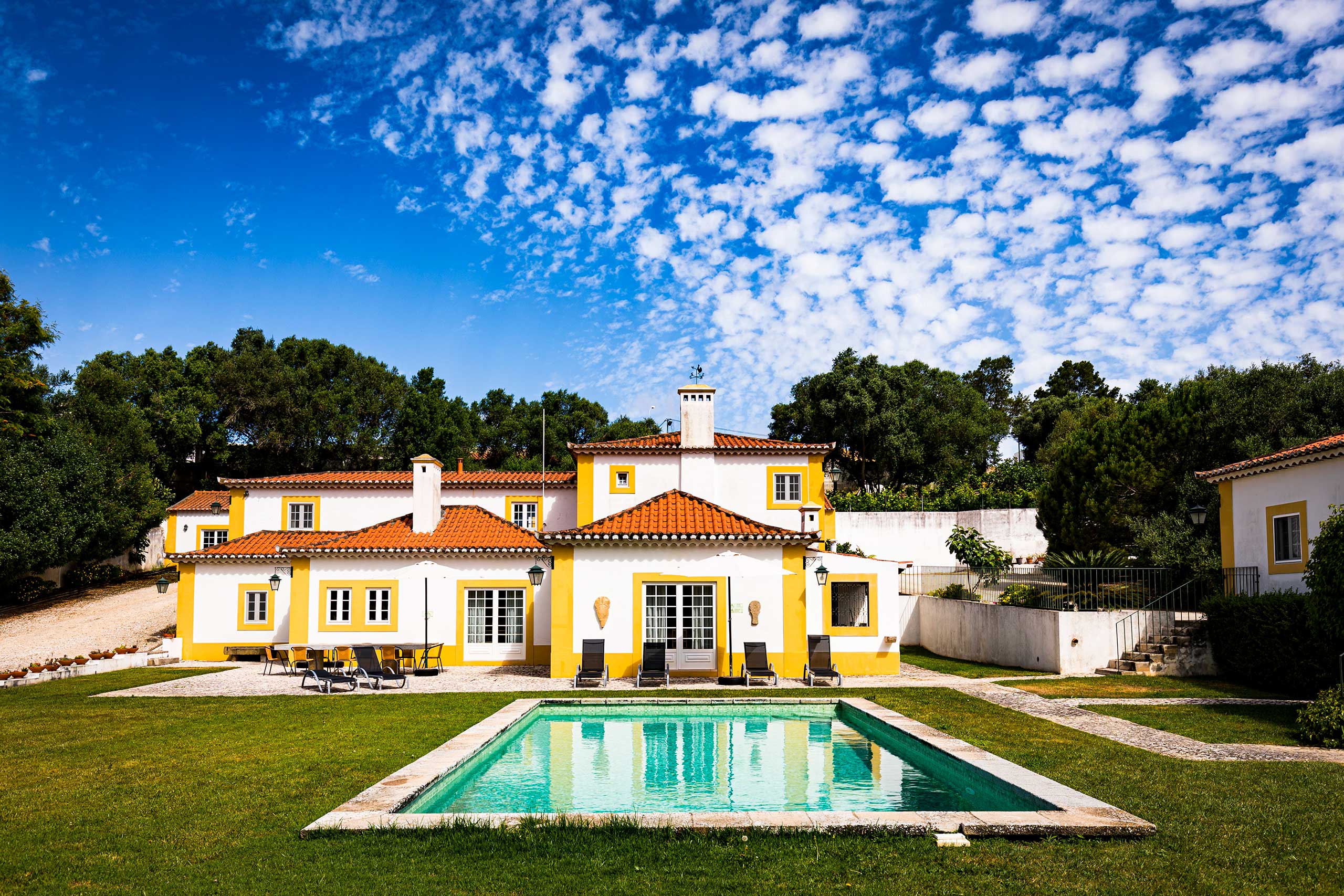 Main house and swimming pool