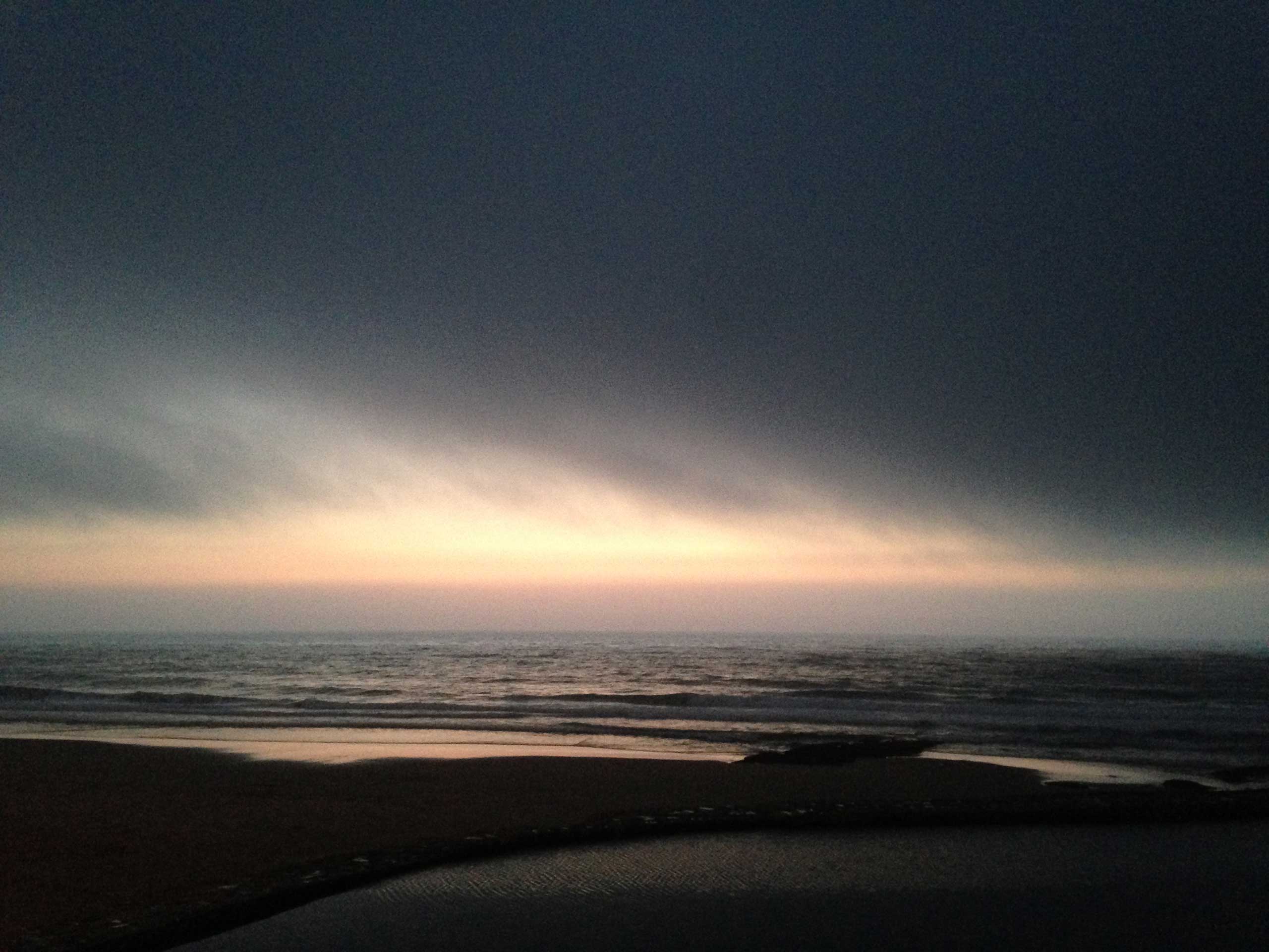 Atardecer en la costa